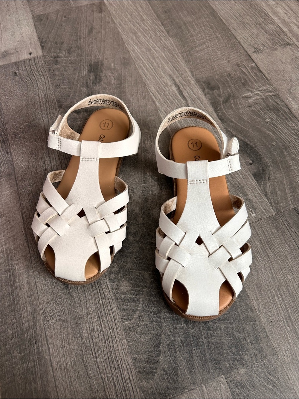 Cat & Jack Toddler Girls Ella Fisherman Sandals 11